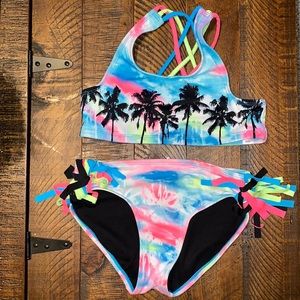 Justice bikini, girls size 10.